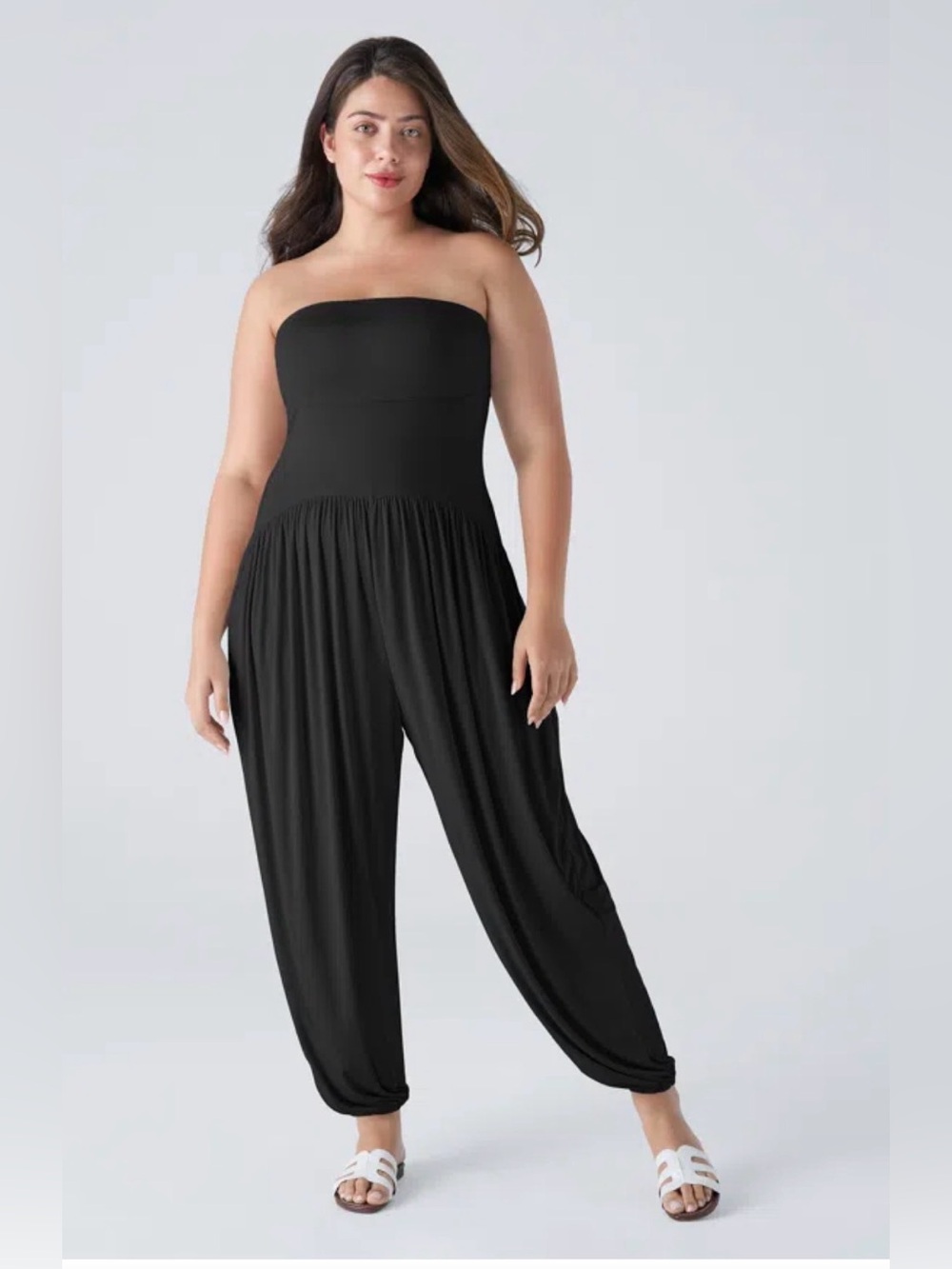 Halara Ribbed Tube Pocket Casual Jumpsuit Size Medium